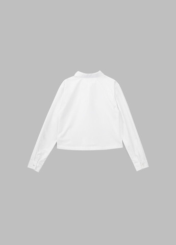 Белая повседневный рубашка Vio Faloni