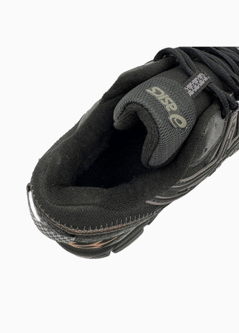 Черные зимние кроссовки зимние мужские asics gel-kahana 8 winter fur black chameleon | асикс гель-кахана 8 черные с мехом No Brand