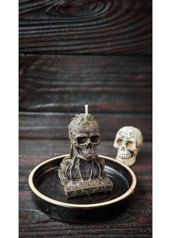 Набір свічок з бджолиного воску "Черепи" – містика в кожному вогнику! No Brand (352777821)