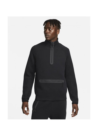 Кофта мужская 1/2 Sportswear Tech Fleece Black Nike (364662445)