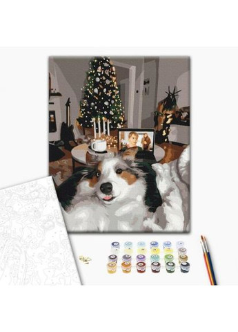 Картина по номерам Новогодние друзья Brushme для творчества и хобби рисование по номерам акриловыми красками ProDobro (367100006)