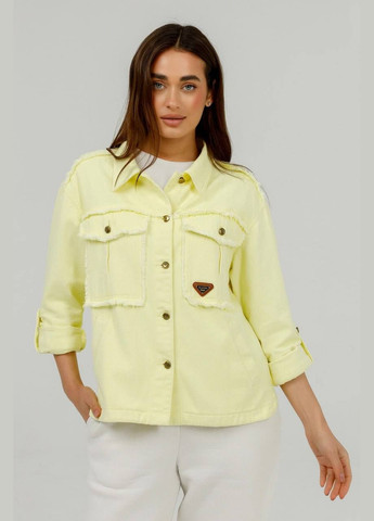 Желтая демисезонная джинсовая куртка YLANNI