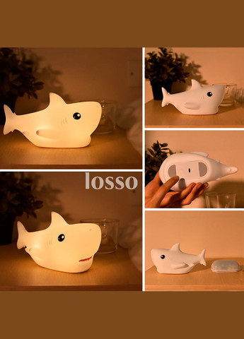 Ночник детский силиконовый Акула LJC-153 Losso (327041646)