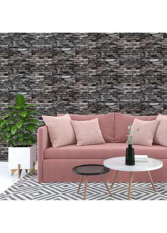 Самоклеющийся декоративный 3D панель 700х770х5мм Серый кирпич песчаник (059) SW-00000178 Sticker Wall (362115217)