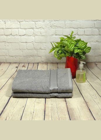 Aisha Home Textile рушник махровий aisha - royal сірий 100*150 (400 г/м2) сірий виробництво -