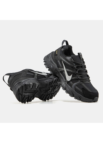 Черные демисезонные кроссовки мужские nike v2k run black grey gore-tex termo | найк в2к рантекк термо черные No Brand