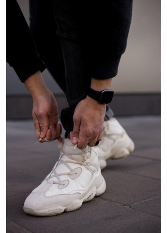 КРОСІВКИ ЖІНОЧІ ADIDAS YEEZY BOOST 500 MID BLUSH АДІДАС ІЗІ БУСТ No Brand бежеві зими (367173771)