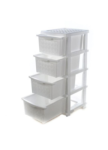 Комод пластиковий білий "Компакт Плюс", ящиків 4 R-Plastic (345122271)
