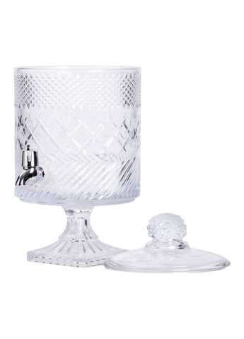 Лимонадниця скляна Glass на 4.5 л на квадратній ніжці Yiwu (361386715)