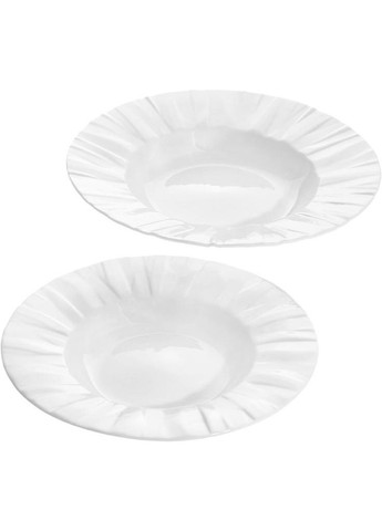 Набір 3 супових тарілок "White City" Ø21см, білий фарфор Bona (372173030)