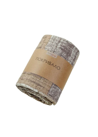 Покривало стьобане поліестер 210х240 бежевий коричневий Home Line (386702046)