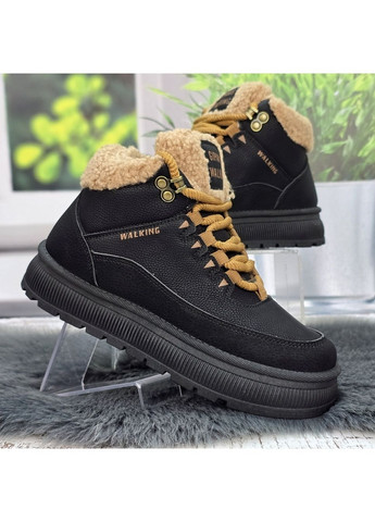 Зимние ботинки женские зимние с искусственным мехом тедди Gipanis из искусственной кожи