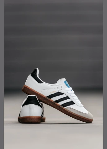 Білі Осінні кросівки чоловічі і жіночі adidas samba vegan white| адідас самба веган білі No Brand
