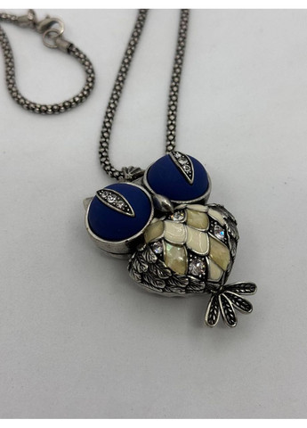 Подвеска бижутерная Сова 40*50*20 мм 74 см Синий No Brand (350633888)