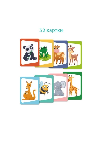 Настольная карточная игра для детей "Викторина: Угадай животное!" 301244 No Brand (387028126)