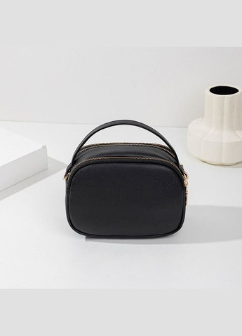 Жіноча класична сумка 10597 золота фурнітура PU крос-боді на ремінці на три відділи No Brand (344446786)