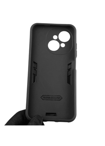 Чехол для телефона Spark Go 2025 (KL4) бронированный с кольцом-держателем на техно спарк го 2025 чёрный Tecno (366228200)