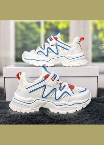 Белые демисезонные кроссовки детские для девочки С.Луч