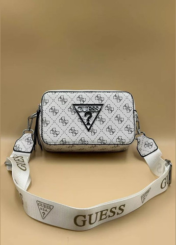 Жіноча сумка Guess V426 прямокутна крос-боді біла No Brand (300353186)