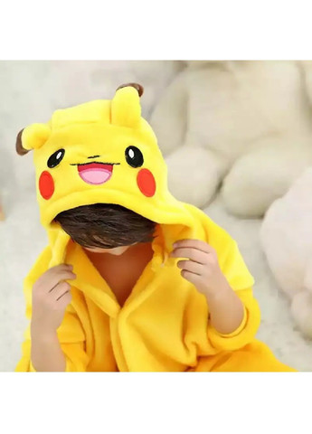 Дитяча піжама кігурумі з домашніми капцями для дітей дівчаток розмір піжами 130 розмір капців 32-33 (481554-Prob) Пікачу Unbranded (362746962)