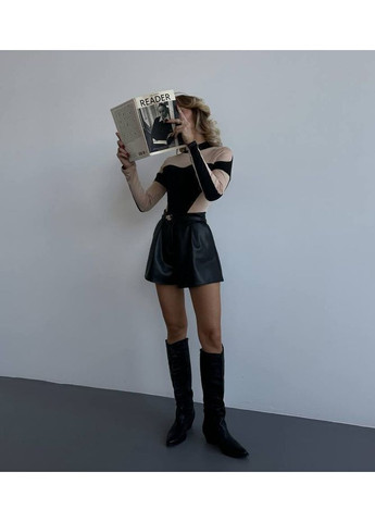 Женские шорты из экокожи FINO Mode (351224884)