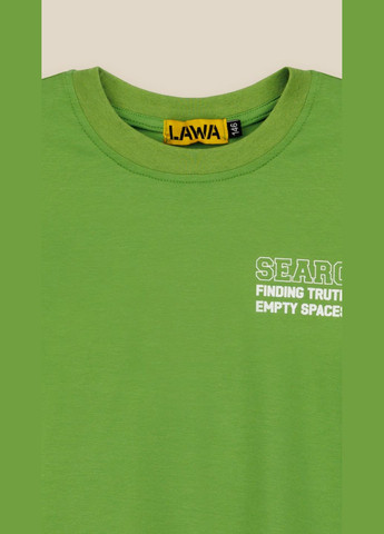 Оливковая летняя футболка с принтом reality для мальчика p-bb02315 152 см оливковый shop (2000999200038) LAWA