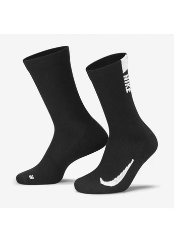 Чёрные носки u nk mltplier crw 2pr-144 Nike (366016972)