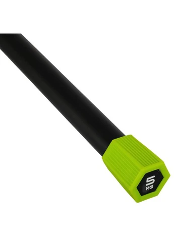 Палка гімнастична Бодібар Body Bar FI-5457-5 вага 5кг чорний Zelart (352774969)