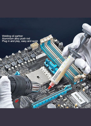 Дозатор паяльной пасты, клея TE-052 диспенсер, толкатель, экстрактор пластиковый для шприца 10cc No Brand (322567080)