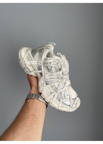 Кроссовки женские Balenciaga 3XL Extreme Lace White Silver | Баленциага 3XL Экстрим белые No Brand белые демисезоны (354700429)