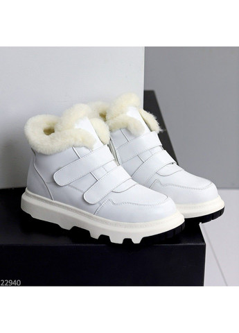 251 Черевики Зимові білі шкіряні KDSL (311226197)