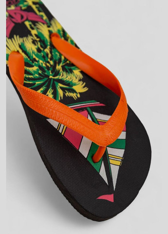 Оранжевые пляжные вьетнамки мужские Far Light