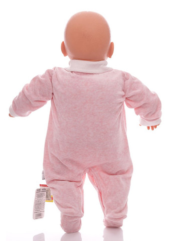Человечек для девочки велюровый розовый 68 см (26415) BABYKROHA (297197343)