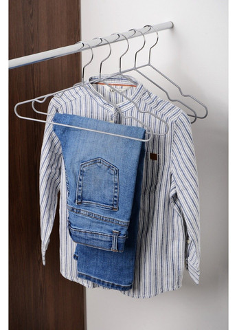 Вішалка д/од. мет. в силиконе 33,5x20x1,2 см KIDS (8 шт) Light Grey (7043037) IDEA HOME (365276033)