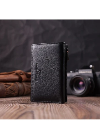 Кожаный женский кошелек в три сложения 22488 st leather (394615139)