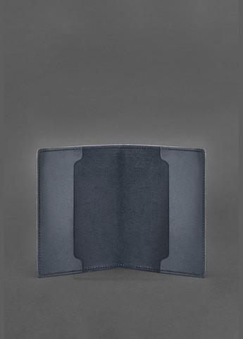 Шкіряна обкладинка для посвідчення офіцера 9.0 темно-синя (A-027702) BlankNote (329186761)