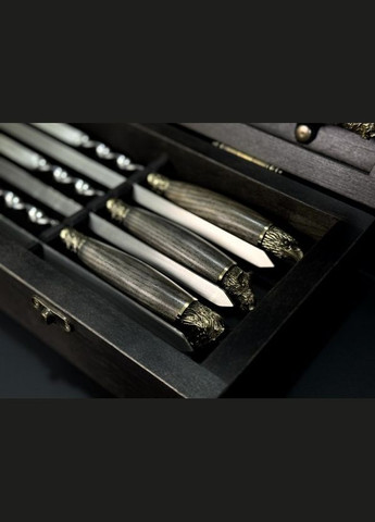 Набор шампуров Люкс Звери Максы в деревянном кейсе 15 предметов 47330170 NB Art (346534231)