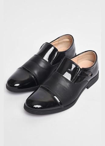 Туфлі підліткові для хлопчика чорного кольору Let's Shop (289456983)
