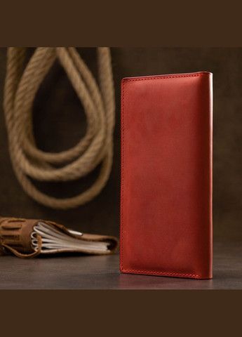 Женский кошелек из натуральной кожи с монетницей 11512 Красный Grande Pelle (306882142)