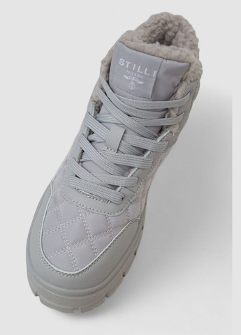 Кроссовки женские зимние на меху,, 248RCX633 Stilli серые всесезоны (315318726)