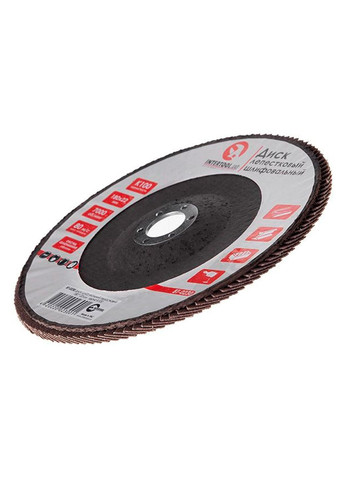 Круг пелюстковий торцевий 180 мм Р100 (BT-0230) Intertool (353493318)