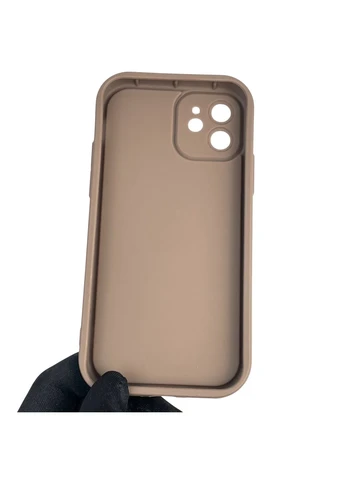 Чохол силіконовий Soft Touch з 3D принтом Майнкрафт для iPhone 12 коричневий (Повний захист камери) Apple (373425140)