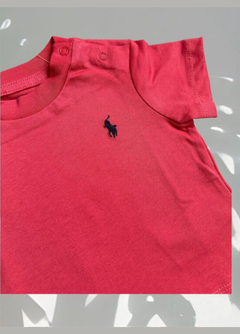 Розово-коричневая футболка Ralph Lauren