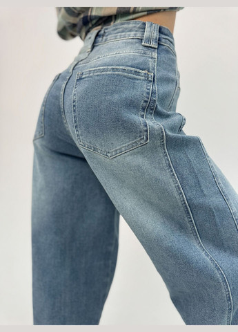 Трендові джинси баггі асиметричного крою No Brand - (328098321)