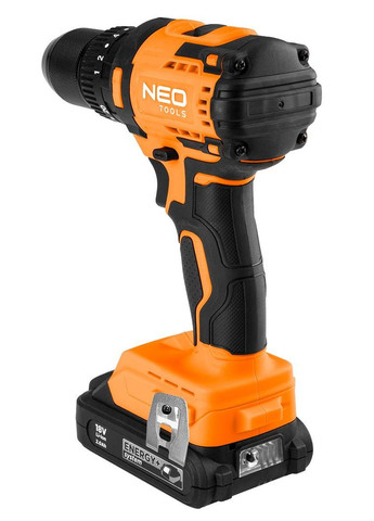 Шурупокрут-дриль акумуляторний Energy+ 18В безщітковий 95Нм 0-320·0-1700об·хв 1.2кг без АКБ та ЗП Neo Tools (330030195)