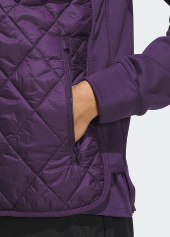 Фиолетовая демисезонная куртка ultimate365 quilted full-zip adidas