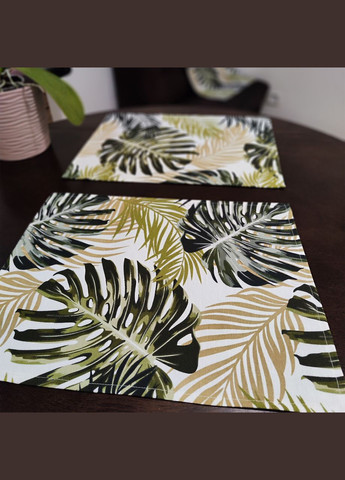 Набір з 2 бавовняних сервірувальних серветок (ланчматів) водовідштовхувальних підтарільників з тефлоновим покриттям Maystat (305664977)