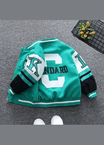 Комбинированная демисезонная ветровка для мальчика tandart зеленая 10333, размер 90 No Brand