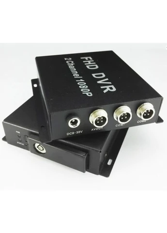 AHD відеореєстратор на 2 камери MDVR для таксі, автобусів, вантажівок, 2 Мп, Full HD 1080P, SD до 128 Гб, пульт ДУ (100398) Pomiacam (381087890)