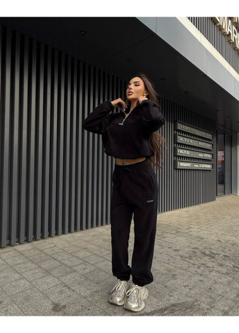 Костюм теплий повсякденний двосторонній фліс кофта та Джогери на резинці Україна (365574012)